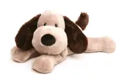 Microwavable Warmies Heat or Cool Pack Brown Puppy Dog Plush Soft