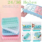 24/36 Holes Ice Cube Trays For Freezer With Lid Cocktails Whiskey Ice Cube Molds