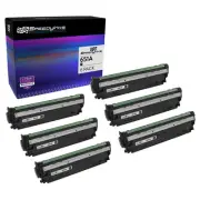 6PK Reman Toner Cartridge for HP 651A Black, CE340A 13,500* Page Yield