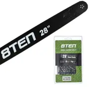 8TEN 28" Chainsaw Guide Bar & Chain .050 3/8 91DL for Stihl 066 044 088 33RSF91E