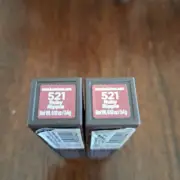 2X Burt's Bees Satin Lipstick #521 Ruby Ripple by Burt's Bees 100% Natural .12oz