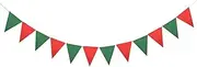 Party Decorations 12Flags Colorful Fabric Garlands Christmas Felt Bunting Pendant Flag for Wedding Birthday Home Party Hanging Garland Decoration (Color : B07)