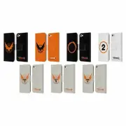 TOM CLANCY'S THE DIVISION 2 LOGO ART LEATHER BOOK CASE FOR APPLE iPOD TOUCH MP3