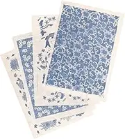 Clay Decals 4 Sheets Pottery Underglaze Paper Chic Transfer Paper Beautiful Pottery Decals DIY Ceramic Art