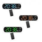 Digital Alarm Clock Calendar Clock Desktop Clock Alarm Settings Colorful Ambient