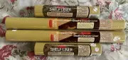 4 ROLLS VINTAGE 1970’s RUBBERMAID SHELF DRAWER LINER GOLD MOD NOS Kitchen