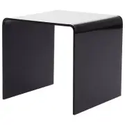 Plymor Black Acrylic Square Display Riser, 4" H x 4" W x 4" D (1/8" thick)