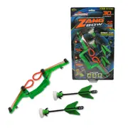 Zing Air Storm Zano Bow Indoor Archery Bow & Arrow Toy Set Green Kids 5y+