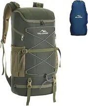 [TRAWOC] STEALTH 40L Travel Backpack for Men and Women, Laptop Backpack with Rain Cover & Shoe Compartment, Casual Bag for trekking & Hiking
