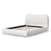 Diaz Queen Bed Frame - Cream White
