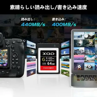 日本 INDMEM XQD 記憶卡 64G 相機 單眼 攝影 Nikon Sony Panasonic Z6 Z7 Z9【小福部屋】