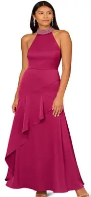 AIDAN MATTOX MAXI DRESS/LINED/RETAIL$229/SIZE 16/NEW W TAG/GOWN/SHIRAZ