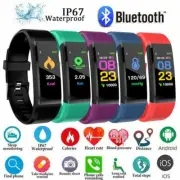 Fitness Smart Watch Activity Tracker WomenMen Kids Fitbit Android iOS Heart Rate
