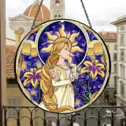 Disney Princess Rapunzel Suncatcher, Rapunzel Stained Glass Suncatcher Gift