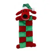 Multipet Christmas Loofa Santa Dog Bed Squeaker Mat 33cm