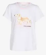 NEW PETER ALEXANDER WOMENS DACHSHUND DOG TEE PJ TOP SMALL S RRP$49.95