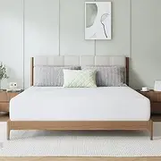 [Novilla] 14 Inch Queen Size Mattress, Queen Memory Foam Mattress in a Box with Cooling Wave-Cut & High-Density Support Foam for Contour Support & Motion Isolation, Medium Firm with Edge Support