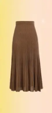 Brand New Zimmermann Women's Luminosity Lurex Midi Skirt Color Tan Size 6US