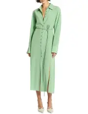 [Sass & Bide] Soft Contrast Midi Dress in Sage