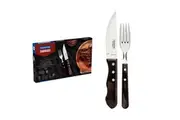 Tramontina 12 Piece Polywood Jumbo Steak Set - Brown