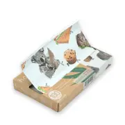 home. by Foil Me - Pre-Cut Food Foil Wraps- 100 Sheets, Medium Animals Australia