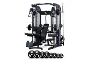 Reeplex Cx3 Multi Gym + Adjustable Bench + 100kg Weight Plates + Barbell + Leg Press + Jammer Arms