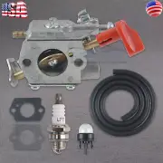 For Husqvarna 586700801 Carburetor Carb with Gaskets Spark Plug Primer Bulb