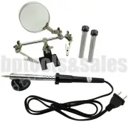 60W Soldering Iron 20G Soldering Tube & Helping Hand Soldering Tool Kit