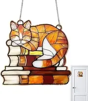 Cat Sun Catcher | Cat Ornament Acrylic Window Sun Catcher - Animal Decorative Ornaments Home Wall Decor for Living Room Bedroom