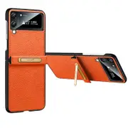Leather Phone Case For Samsung Galaxy Z Flip4