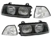 DEPO Projector HeadLight ( No CCFL ) w/ Clear Corner lamps For BMW E36 92-99 2D
