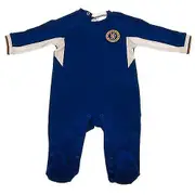 Chelsea FC Baby 2023-2024 Kit Sleepsuit Navy Blue/White/Gold 12-18 Months