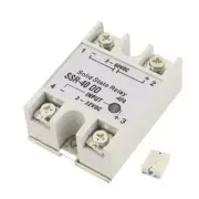 SSR-40DD Solid State Relay DC-DC (Input 3-32V DC Output 5-60V DC) Heat Sink 40A