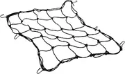 Alipis Elastic Latex Bike Luggage Net Pickup Cargo Net Motorcycle Tank 8 Heavy Duty Hooks