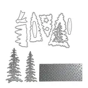 Christmas Tree Die Cut Stencils Carbon Steel Die Cut Templates for Card Making