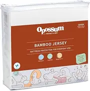 Opossum by Protect-A-Bed Bamboo Jersey Waterproof Fitted Mattress Protector, Single Bed Size