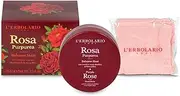 L'Erbolario Rosa Purpurea Hand Balm with Cotton Gloves 75 ml