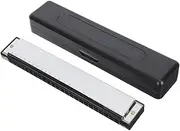 UPKOCH 24 Holes C-key Harmonica Kids Adults Musical Instrument Blues Toy Sturdy 24-hole Harmonica