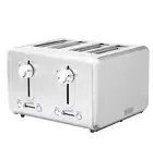 Black & Decker Toaster Stainless Steel 4 Slice Wide Bread Slots and Crumb Tray