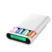 4 x 18650 Power Bank Case 5V 2A Dual USB LCD Powerbank Box Portable DIY Battery Charger