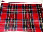 2 lots x Plaid Document Holder/Giant Canvas Pencil Case 36 x 26cm