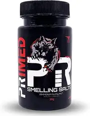 PRIMED - PR - Smelling Salts | Extremely Strong Ammonia Inhalant for Athletes | Football Hockey Weightlifting Powerlifting Smelling Salt