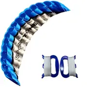 2.5m Dual Line Parafoil Parachute Stunt Sport Beach Kites Outdoor Toy Blue