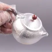 Solid S999 Fine Silver Tea Pot Healthy Lucky Hammer Water Pot 85-86g 3.8inch
