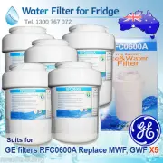 5x NEW GE MWF FRIDGE WATER FILTER (GWF HWF) REPLACEMENT RFC0600A