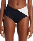 L*Space L97732 Black/Cream High Tide Classic Bikini Bottom Size S