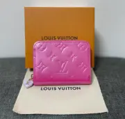 Louis Vuitton Zippy Coin Purse Wallet M82976 Compact Wallets Neon Pink Vernis