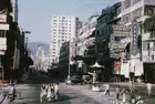 Nathan Road In Kowloon Pedestrians Cross An Intersection Of Nathan- Old Photo