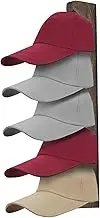 Hat Rack For Wall - Wall Mounted Baseball Hat Rack - Multi-layer Display, Headwear Hooks, Space-Saving Belt Storage For Bedroom Living Room