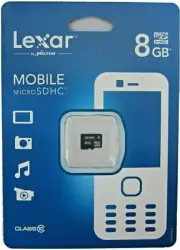 Lexar Micro SDHC 8GB - Mobile Data Storage Class 10 - by Micron